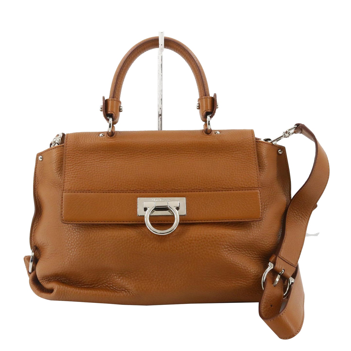 Brown Gancini 2 Way Shoulder Bag