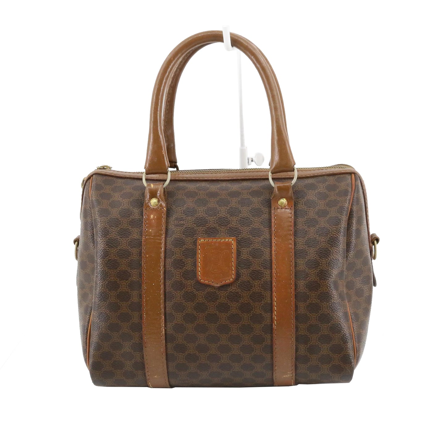 Brown Macadam Boston Bag