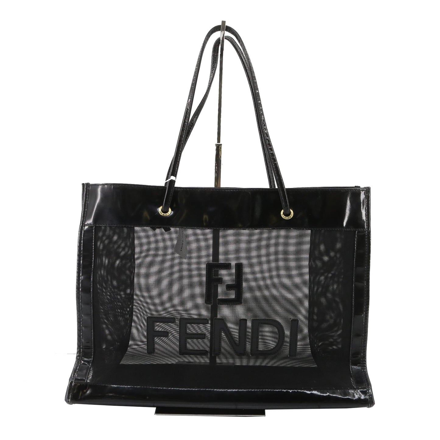 Black Mesh Tote Bag