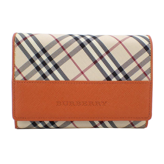 Brown Nova Check Long Wallet