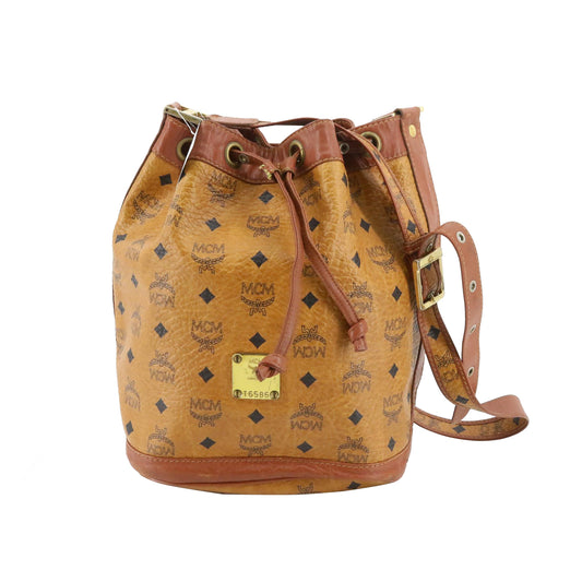 Brown Visetos Shoulder Bag