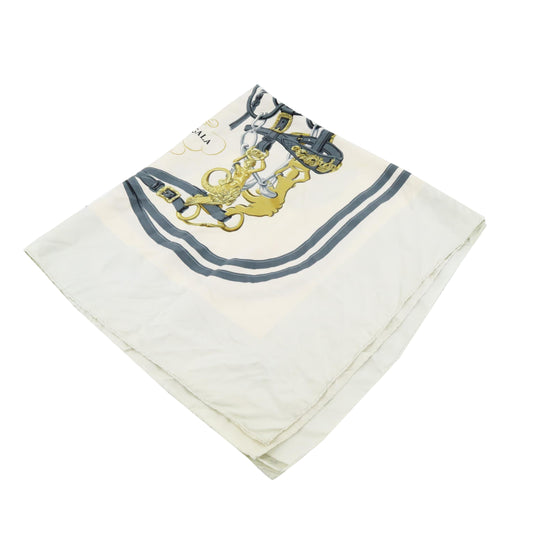 White Silk Scarf