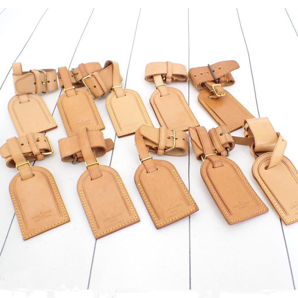 Brown Set of 10 Luggage Tags