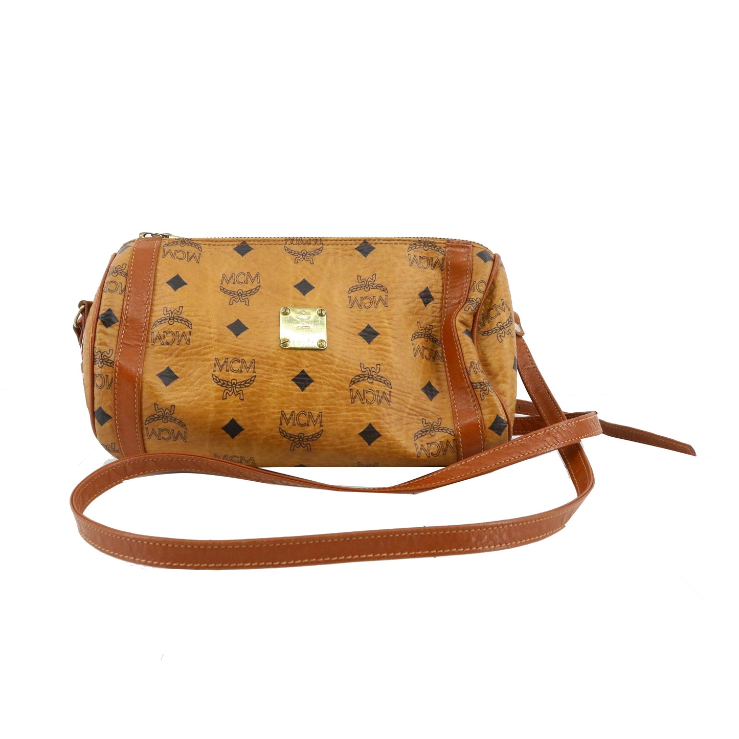 Brown Visetos Shoulder Bag