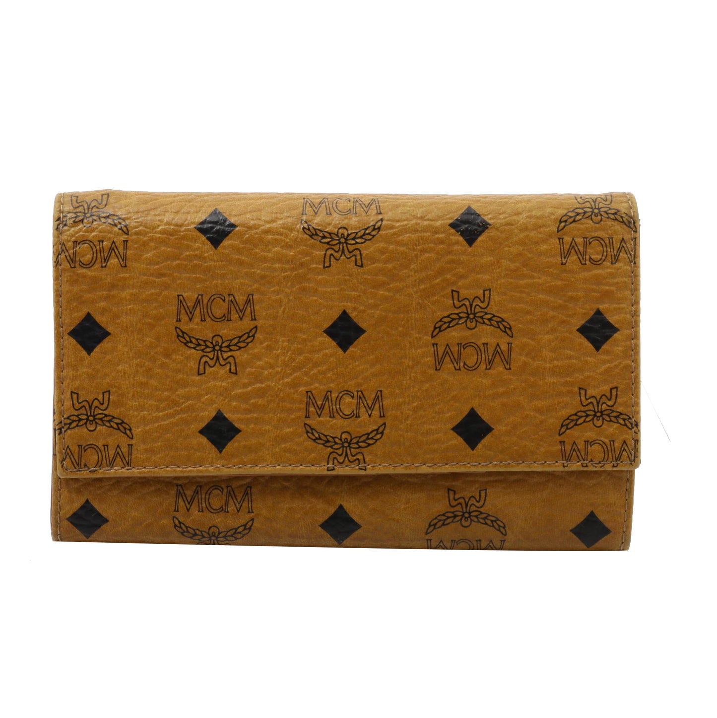 Brown Visetos Long Wallet