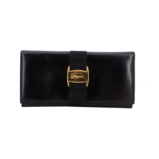 Black Vara Long Wallet