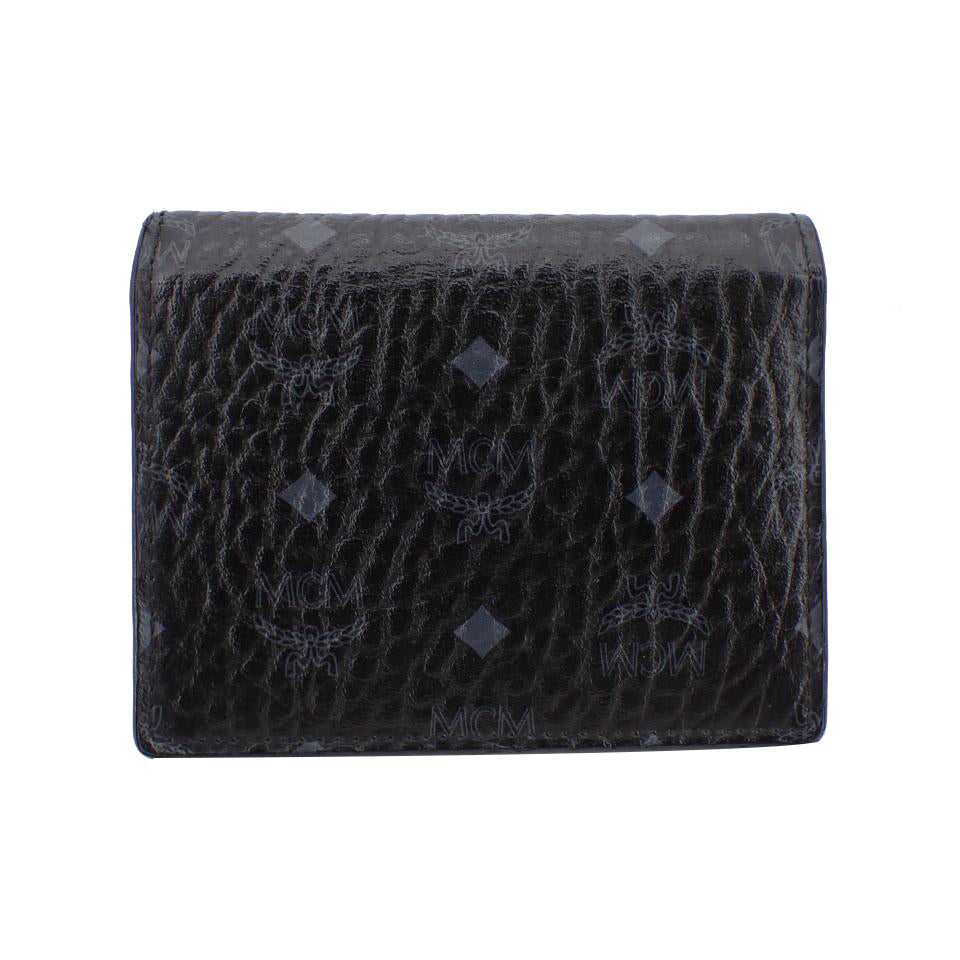 Black Visetos Bi-Fold Wallet