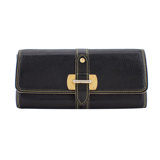 Suhali Black Long Wallet