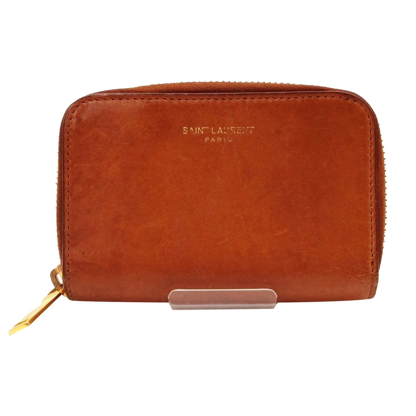 Brown Leather Zippy Wallet