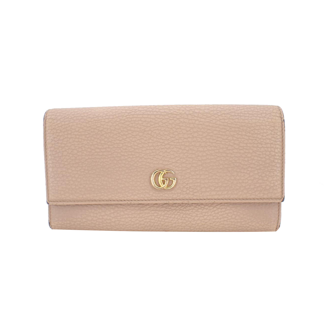 Pink GG Marmont Long Wallet