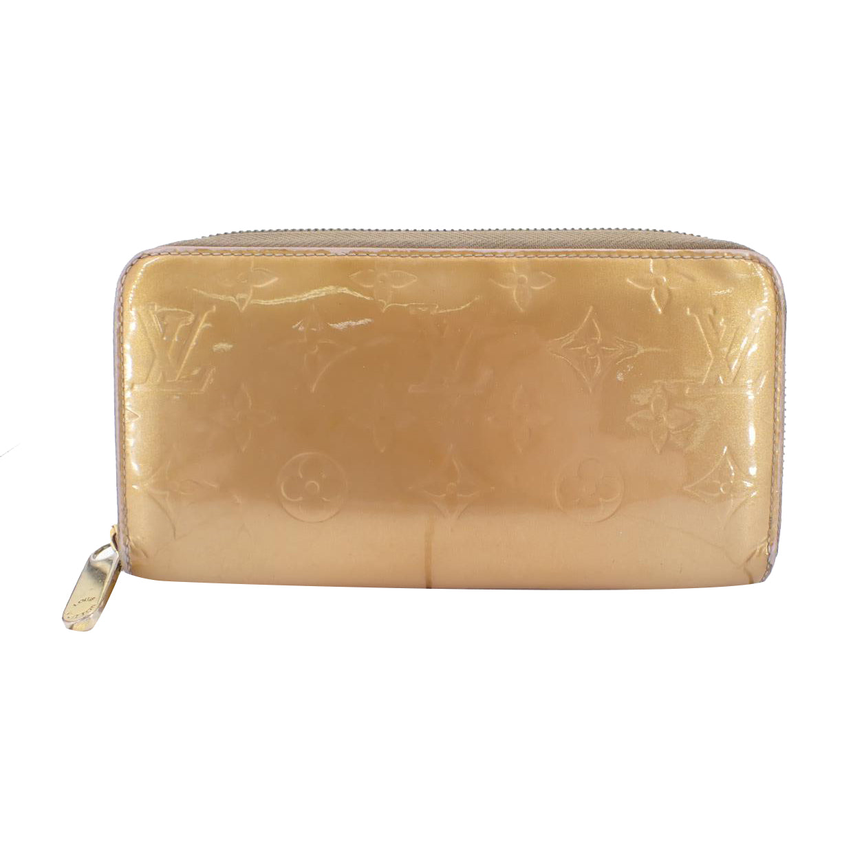 Vernis Yelow Zippy Wallet