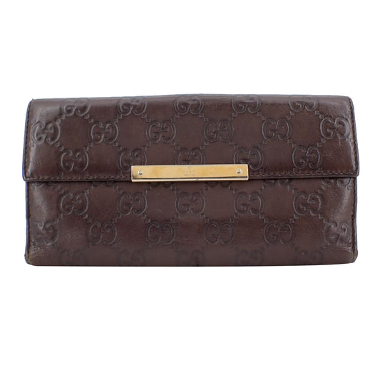 Brown Sima Long Wallet