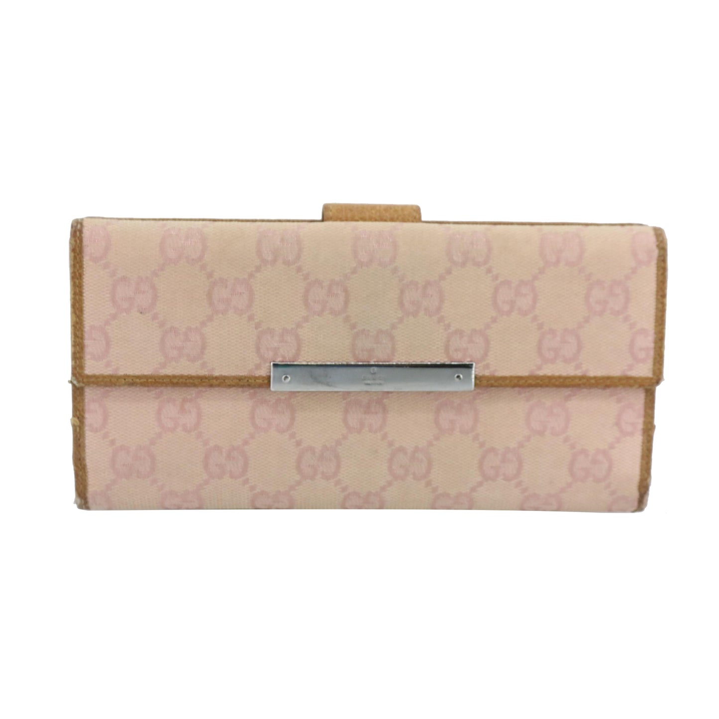 Pink GG Canvas Long Wallet