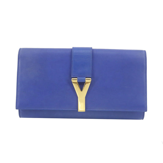 Blue Y Line Clutch