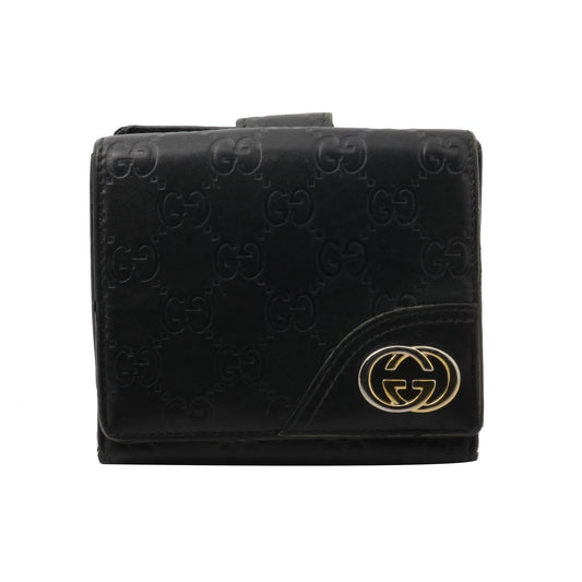 Black Sima Compact Wallet