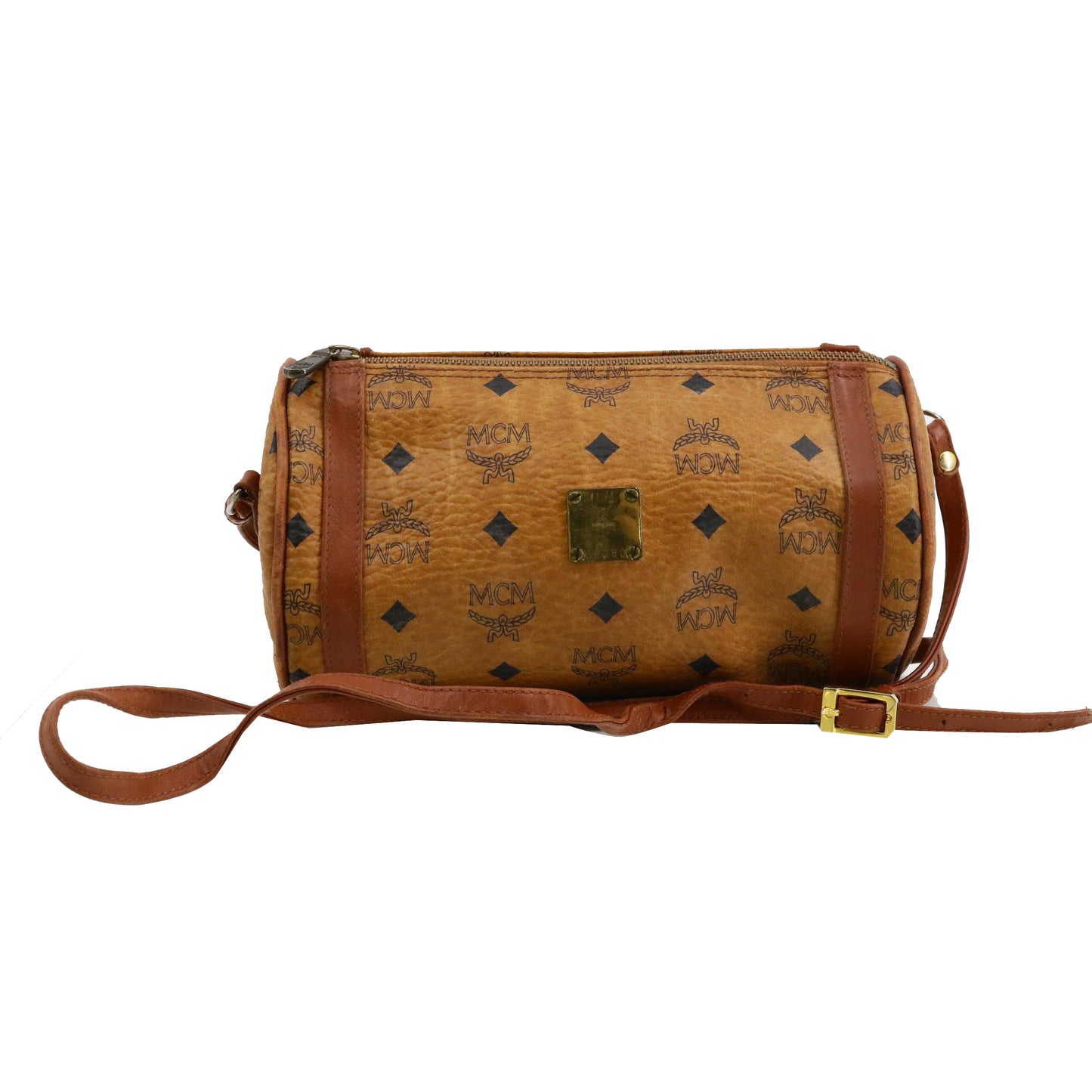 Brown Visetos Shoulder Bag