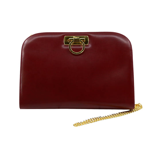 Red Gancini Shoulder Bag