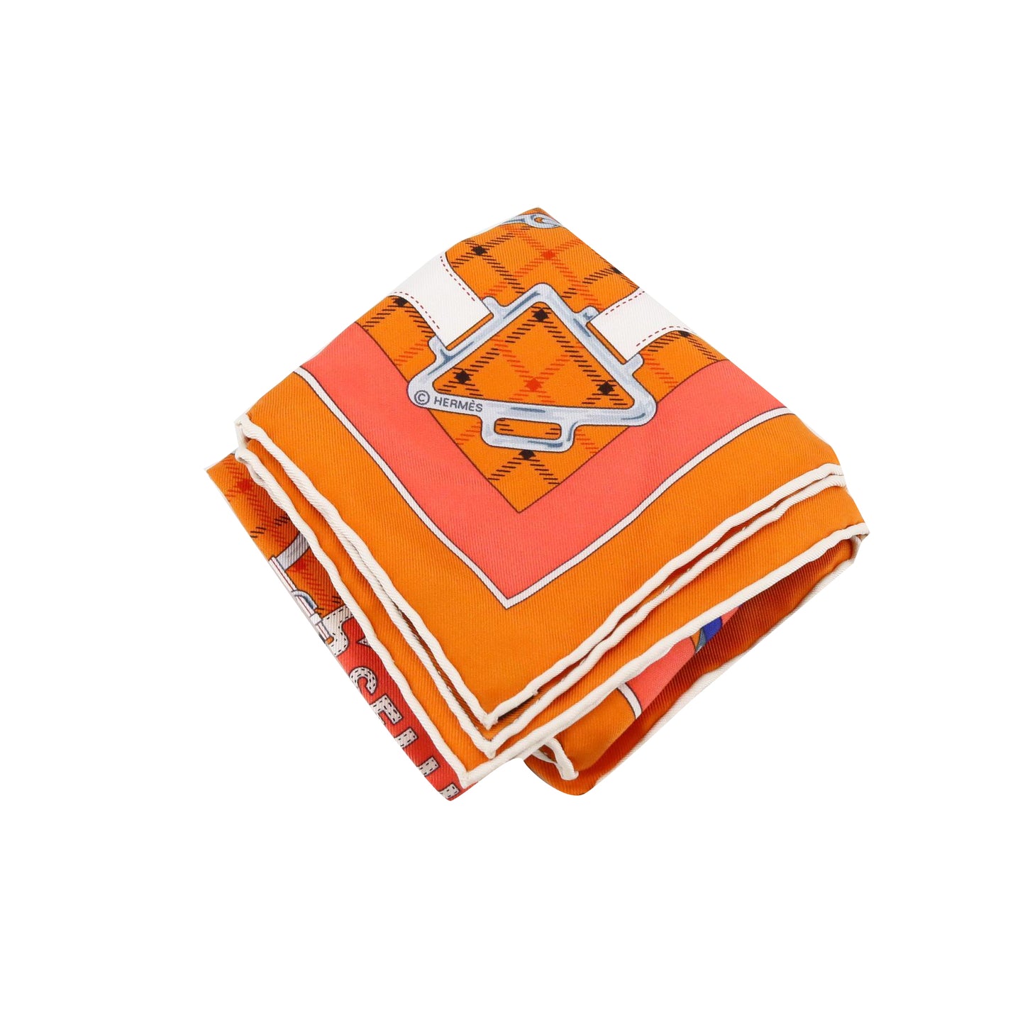 Orange Silk Scarf