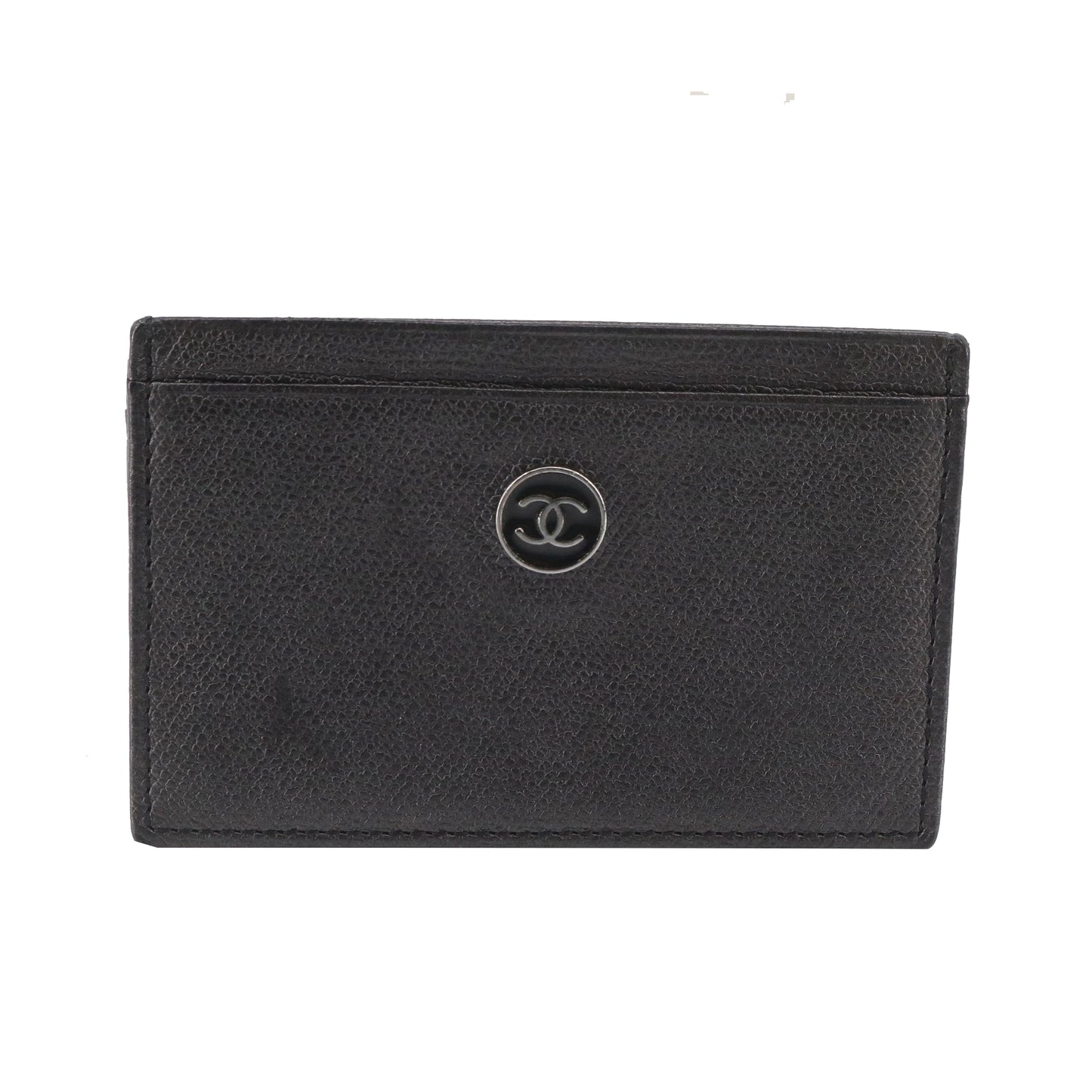 Black Leather Card Holder