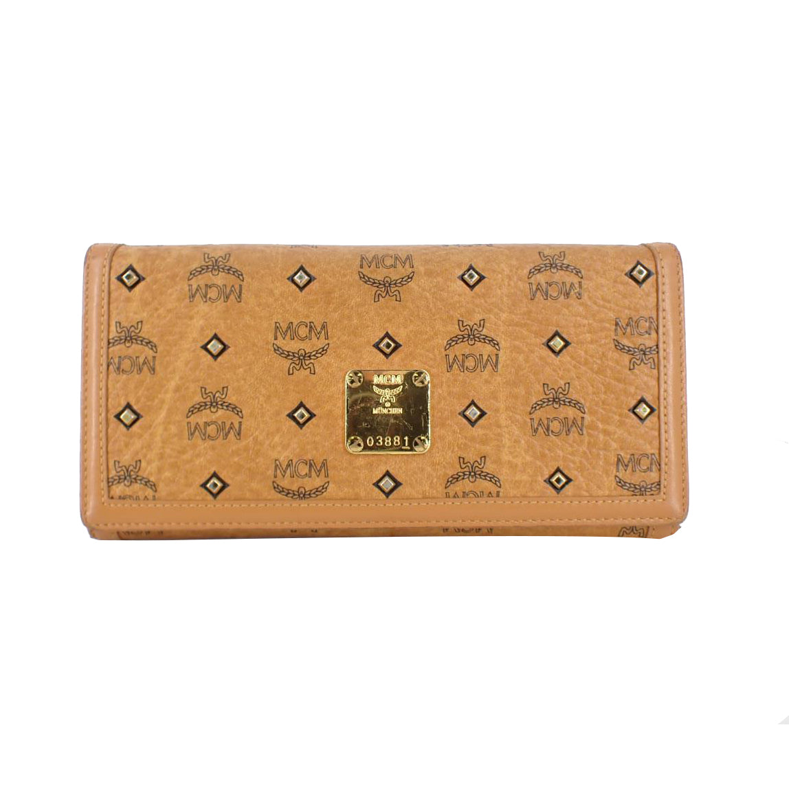 Brown Visetos Tri-Fold Wallet