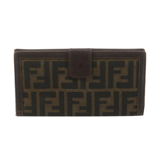 Brown Zucca Long Wallet