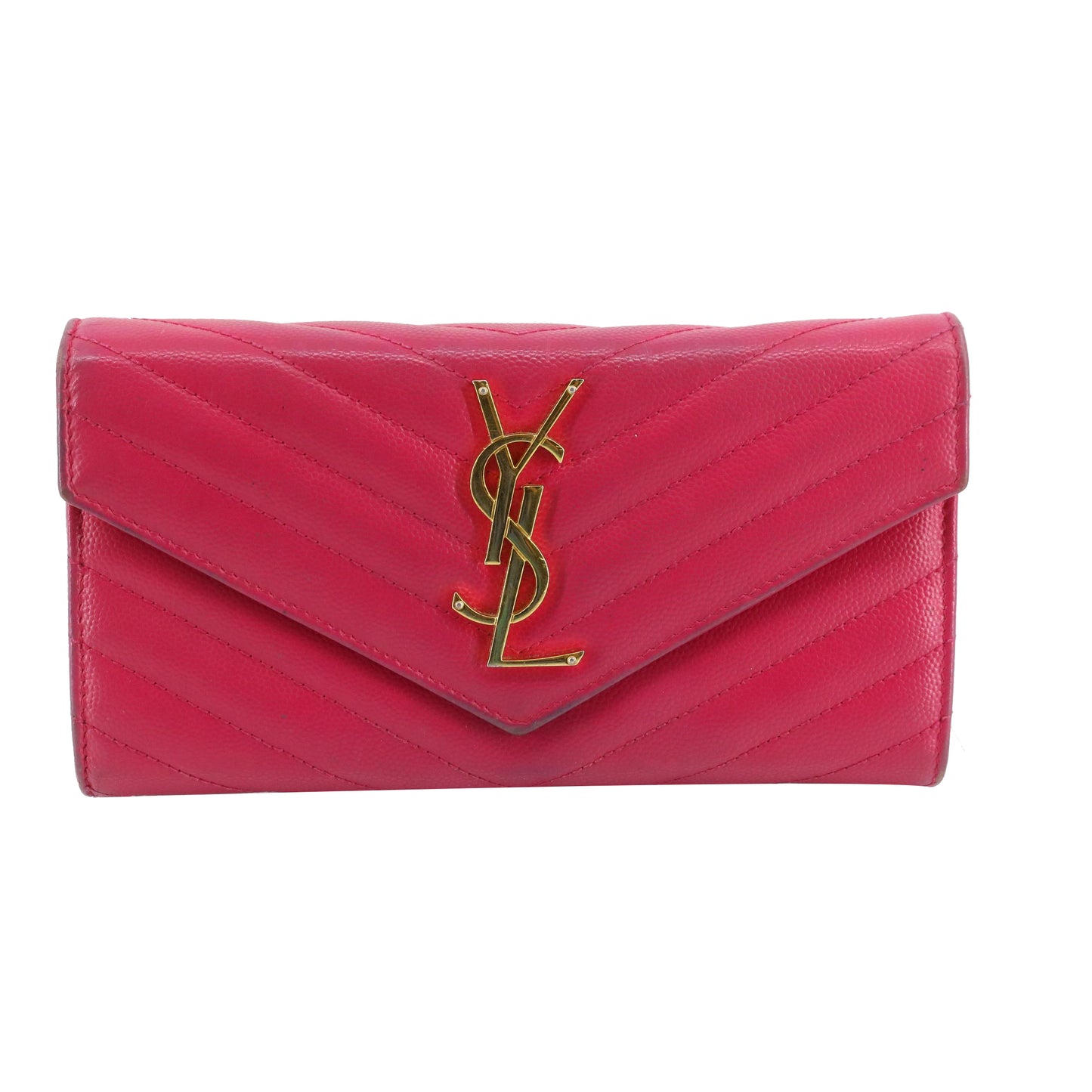 Pink Caviar Skin Cassandra Long Wallet