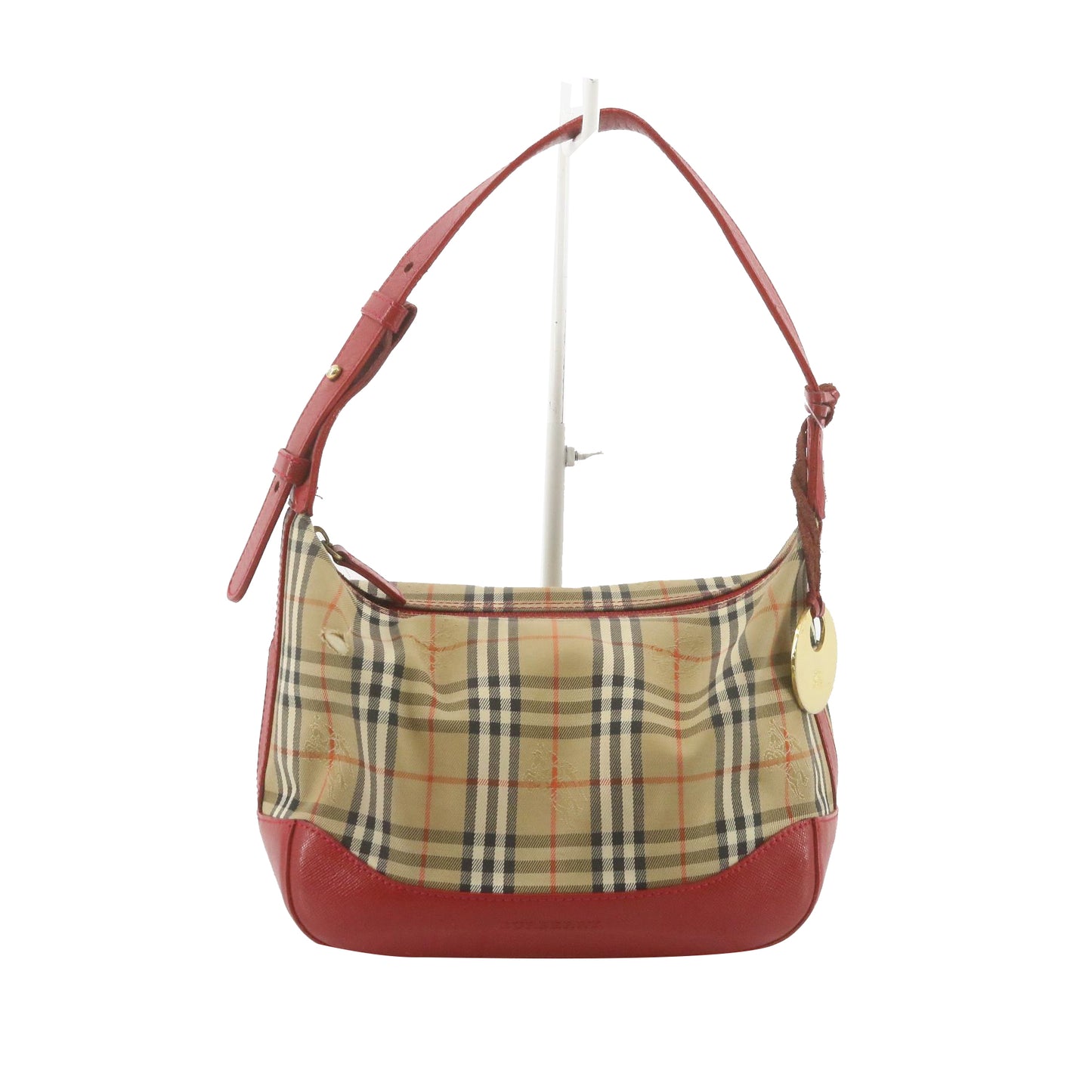 Red Nova Check Shoulder Bag