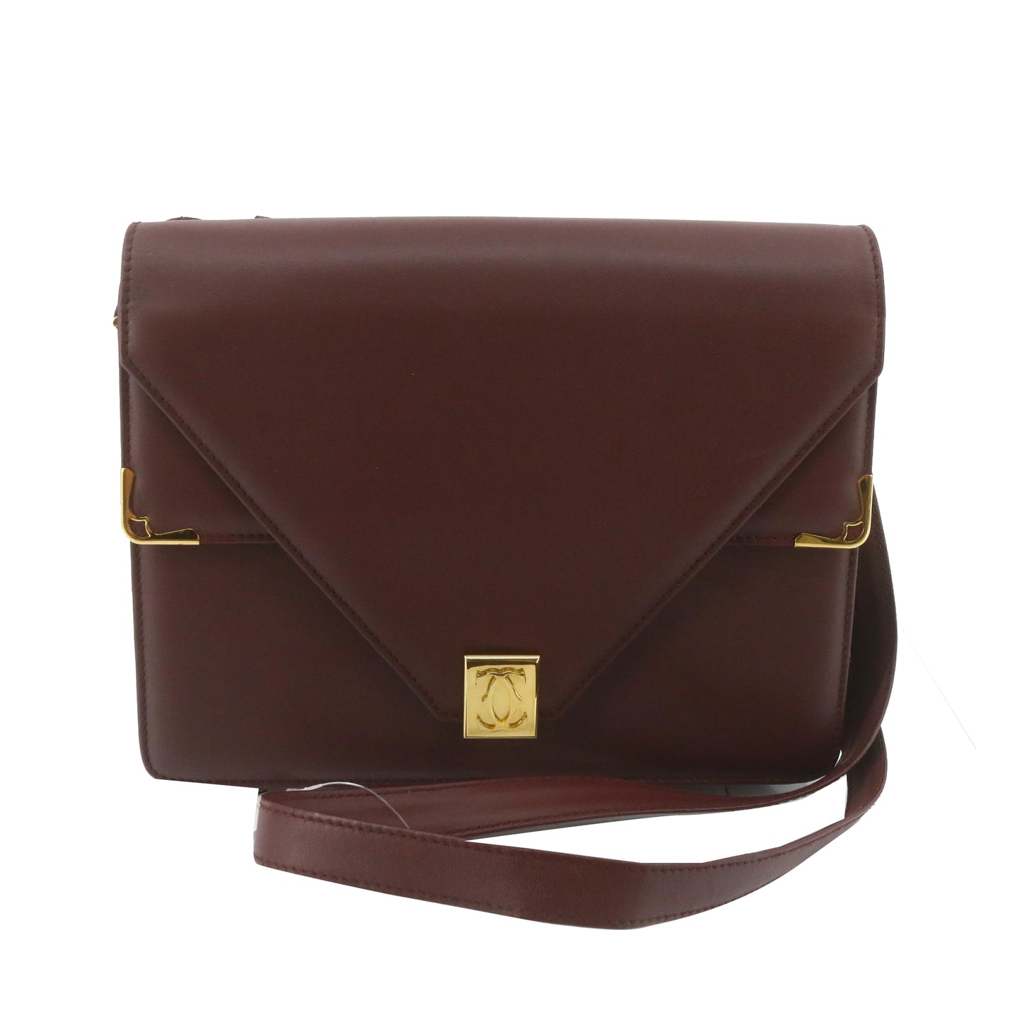 Bordeaux Leather Shoulder Bag