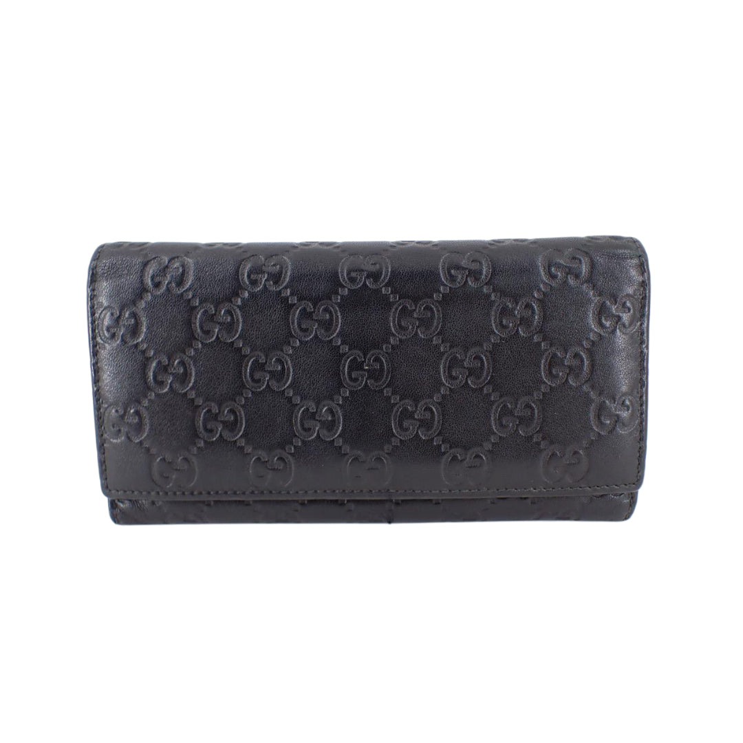 Black Sima Long Wallet