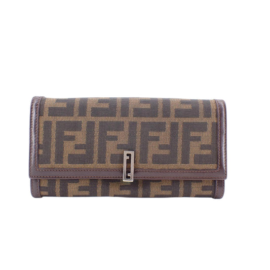 Brown Zucca Long Wallet