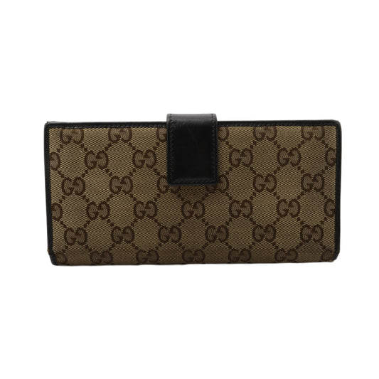 Brown GG Canvas Long Wallet