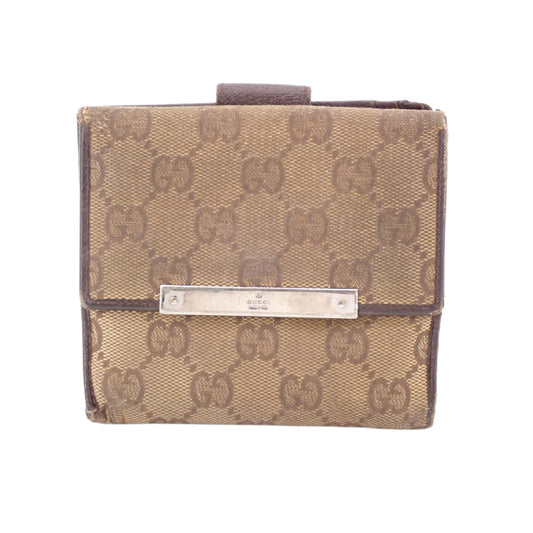 Brown GG Canvas Bi-Fold Wallet