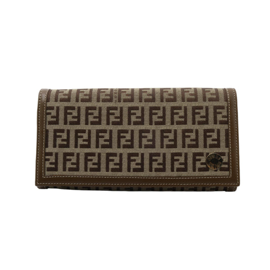 Brown Zucca Long Wallet