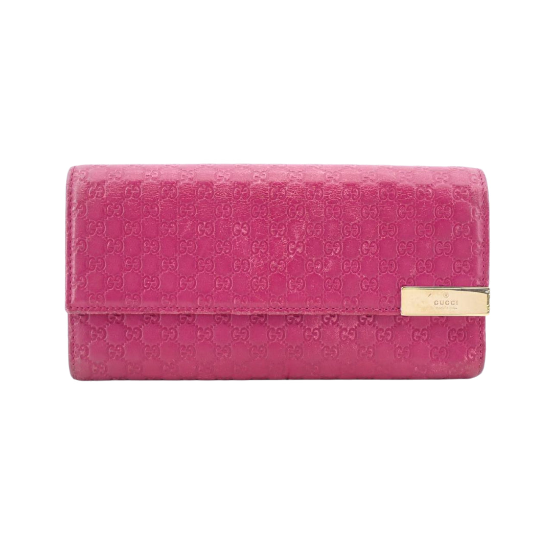 Pink Sima Long Wallet