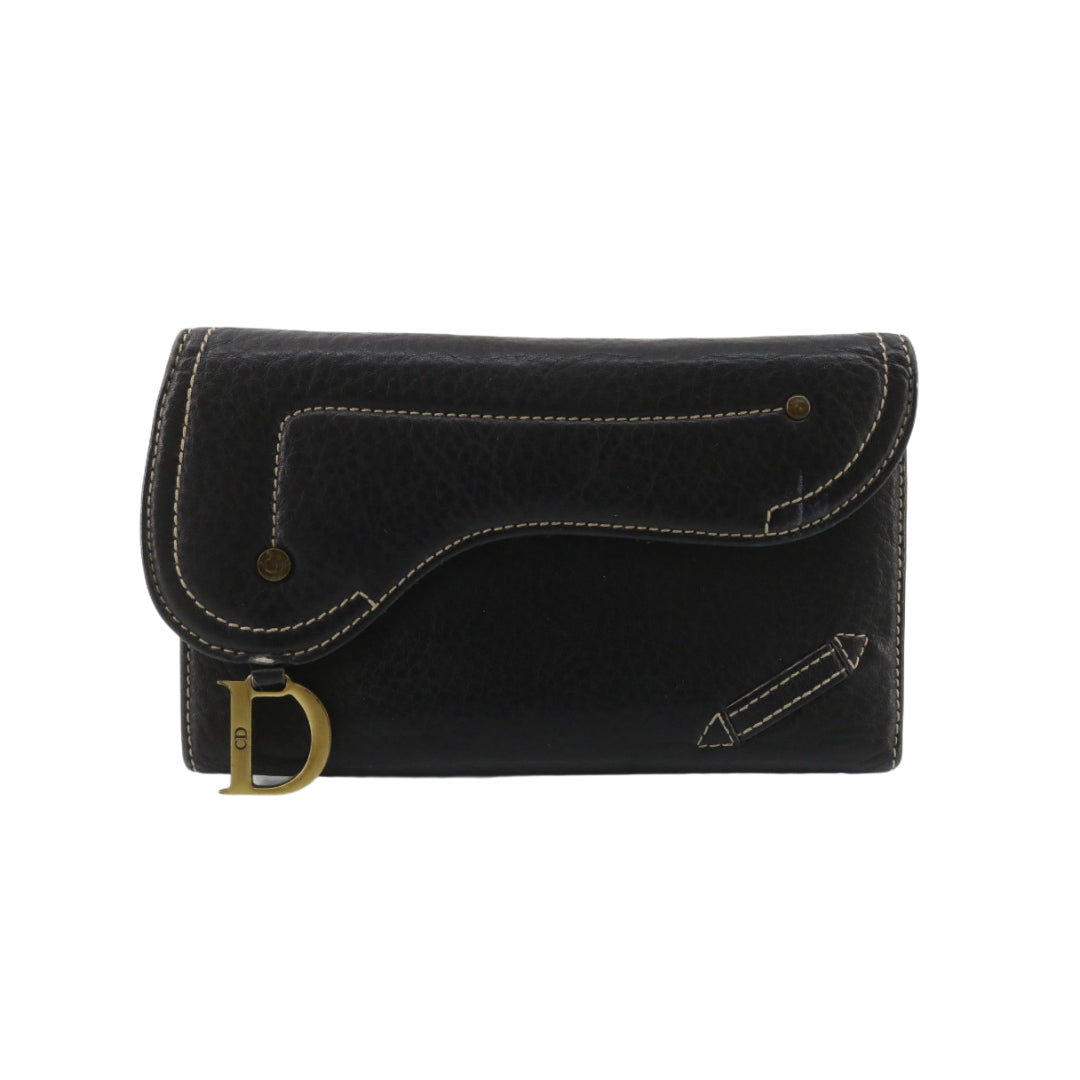 Black Saddle Wallet