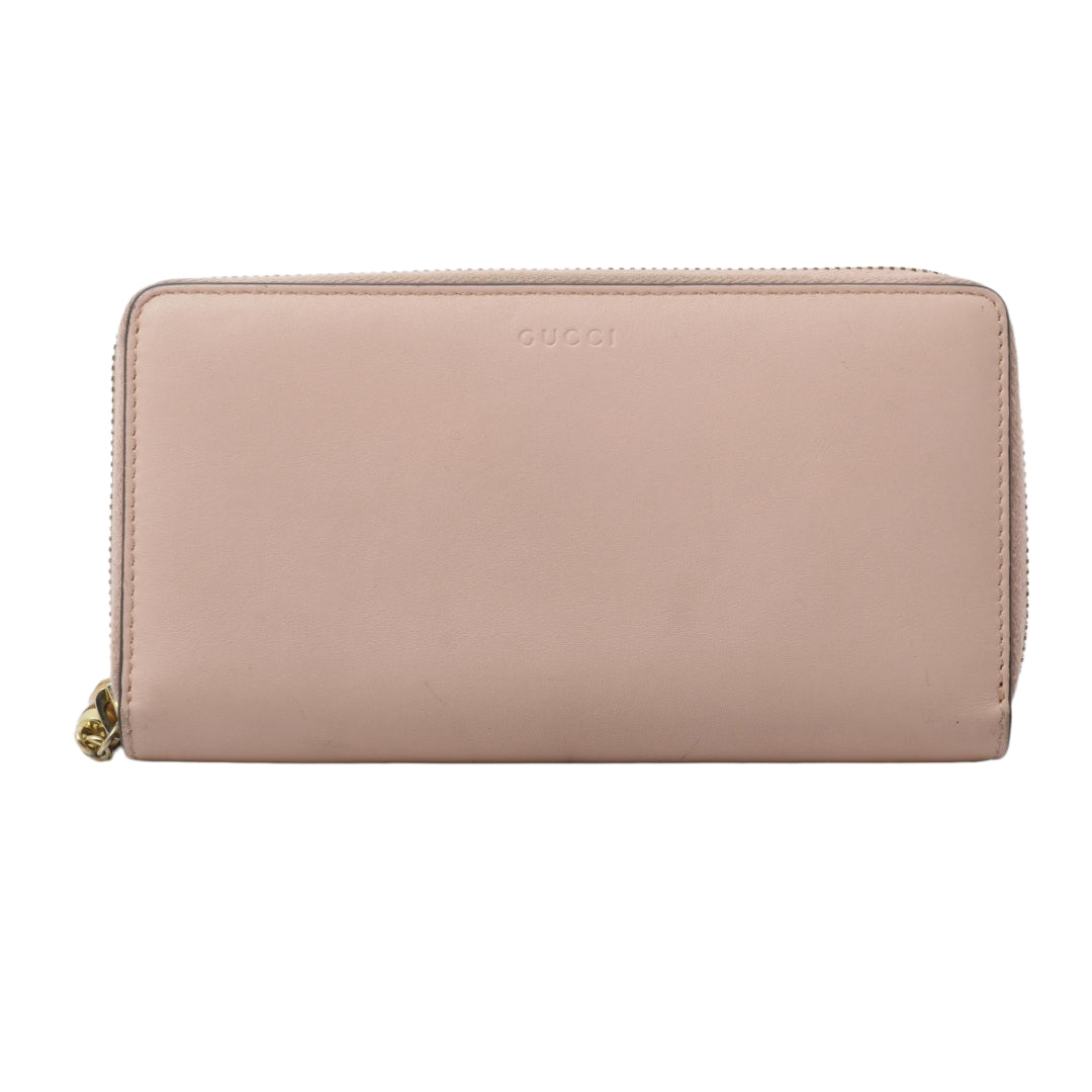 Pink Bamboo Zippy Wallet