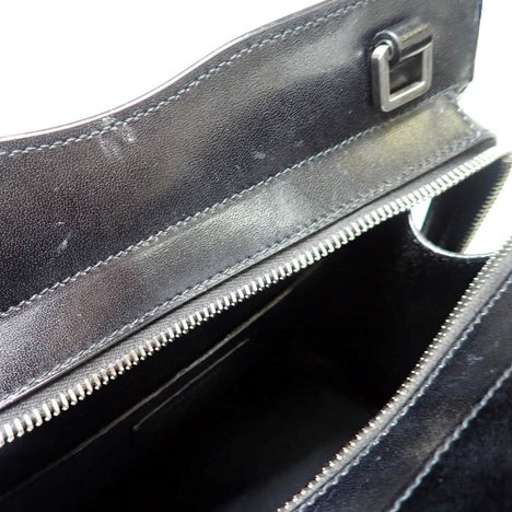 Black Leather Handbag