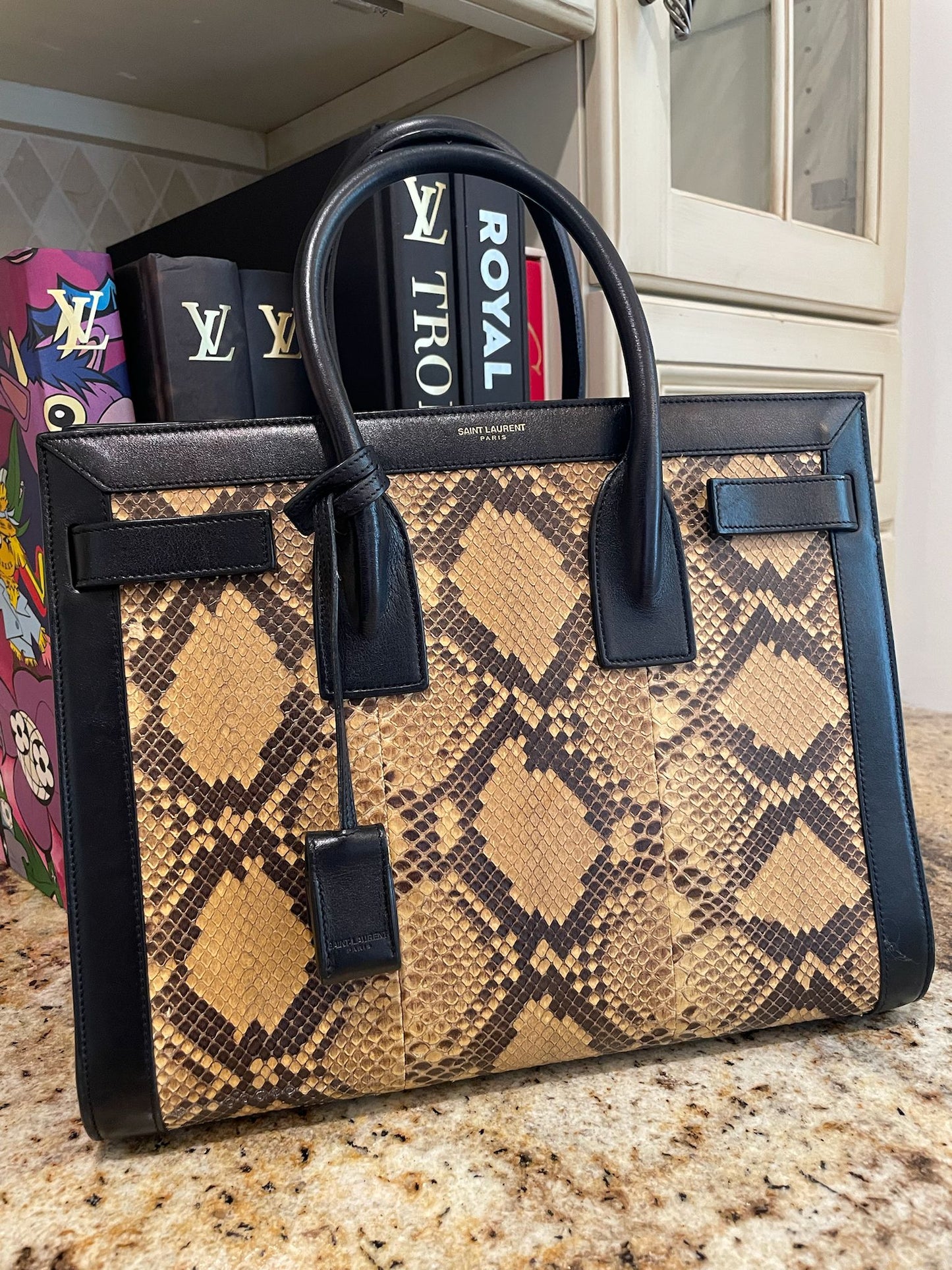 Yves Saint Laurant Snakeskin Handbag