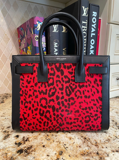 YSL Leopard Nano Sac De Jour