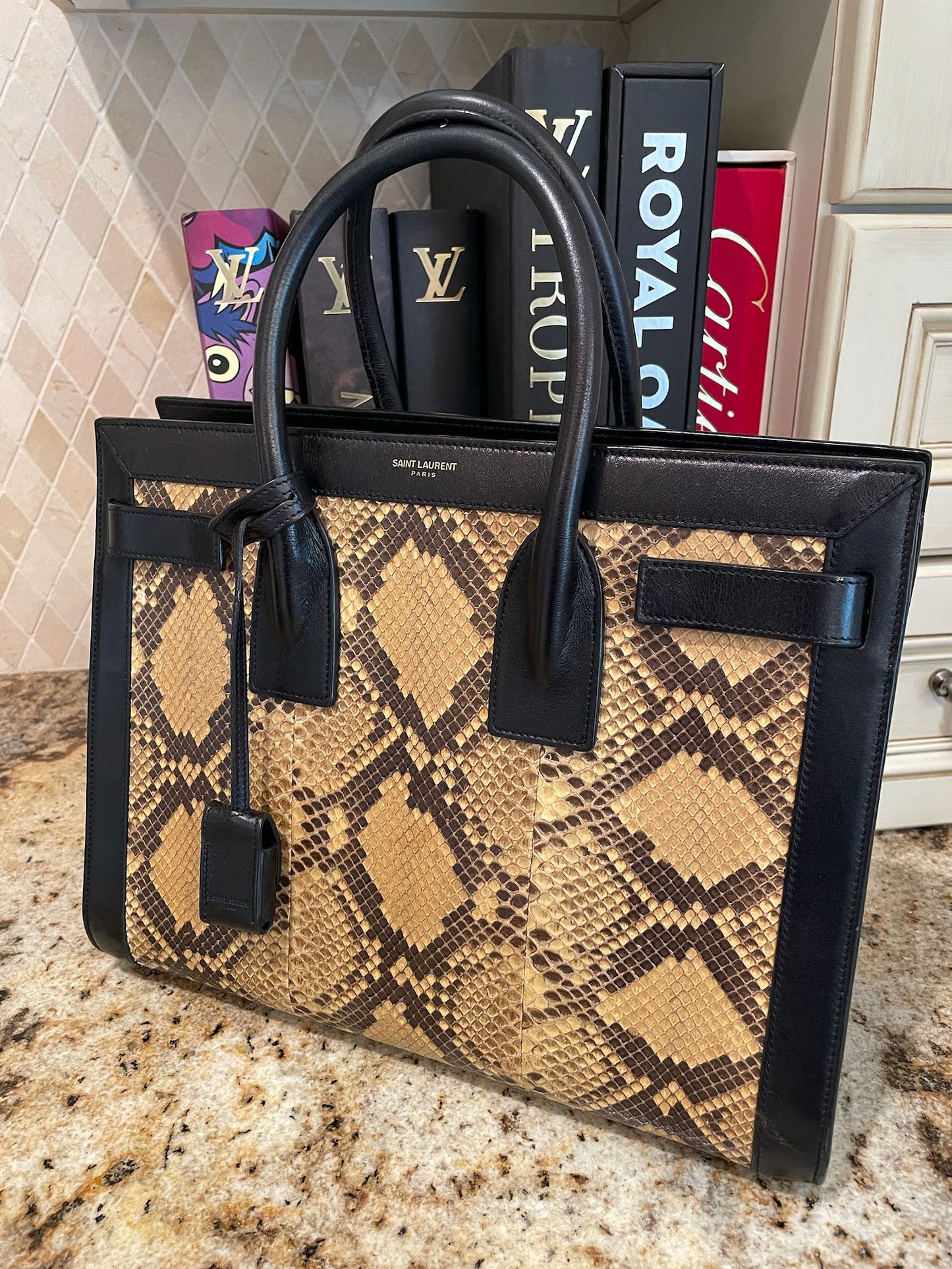 Yves Saint Laurant Snakeskin Handbag