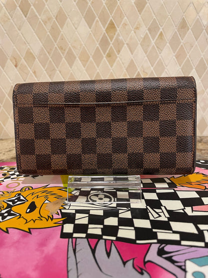 Louis Vuitton Damier Ebene Sarah Wallet