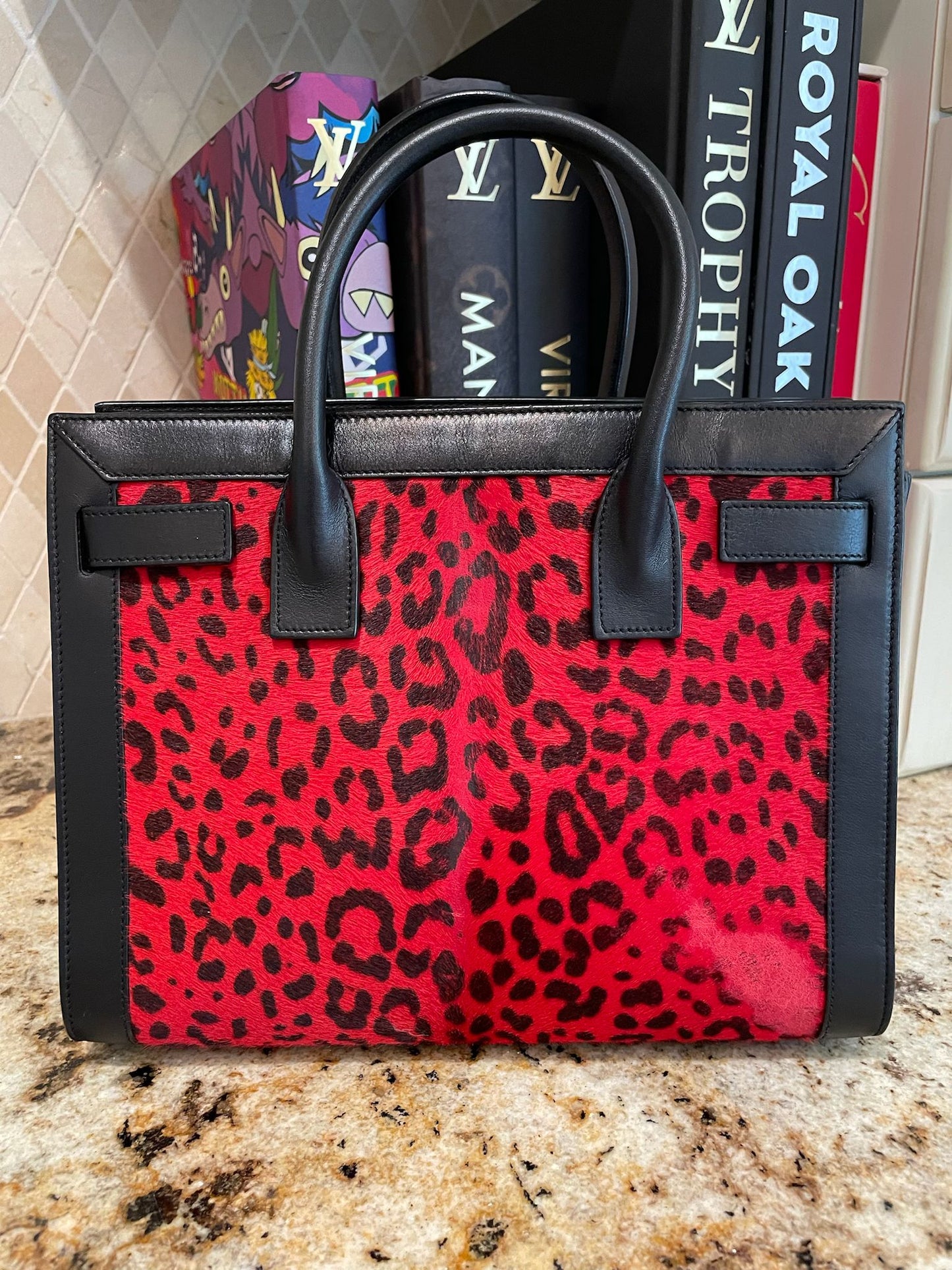 YSL Leopard Nano Sac De Jour