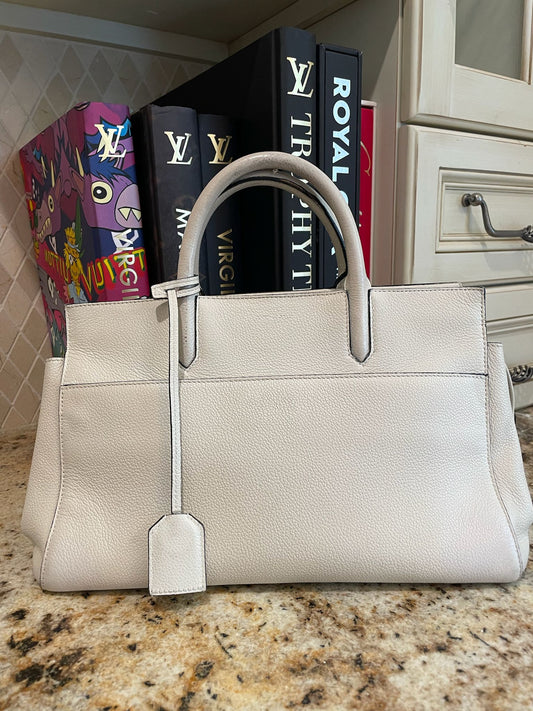 Yves Saint Laurent White 2 Way Shoulder Bag