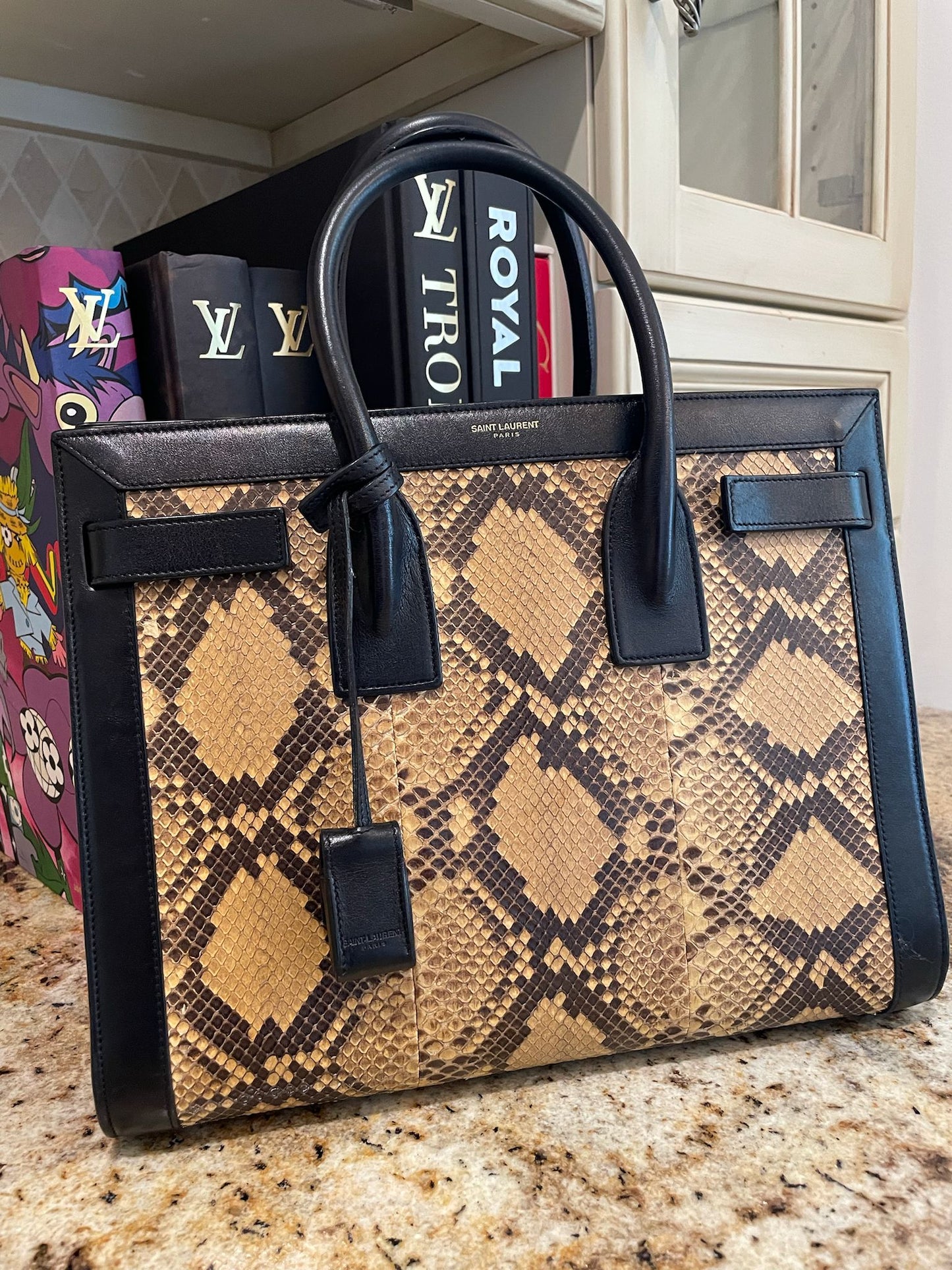 Yves Saint Laurant Snakeskin Handbag